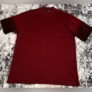 Tiger Woods Golf Shirt Size XL Burgundy Ombré Sleeves